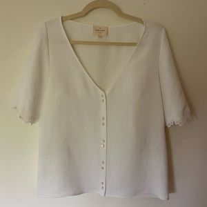 Sezane Aretha Blouse - White